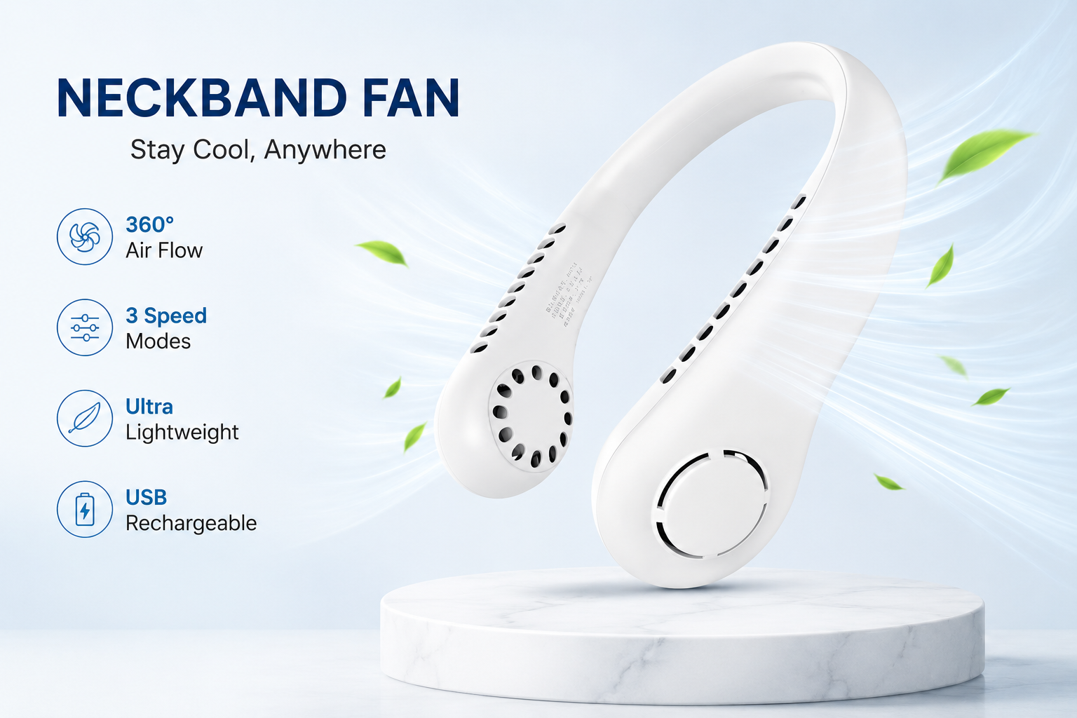 Neckband Fan – Stay Cool, Anywhere