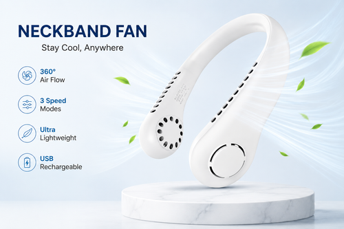 Neckband Fan – Stay Cool, Anywhere